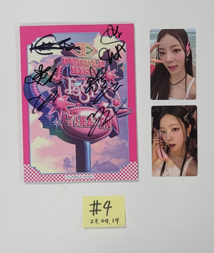 PURPLE KISS "FESTA" - Hand Autographed(Signed) Promo Album [23.09.19] - HALLYUSUPERSTORE