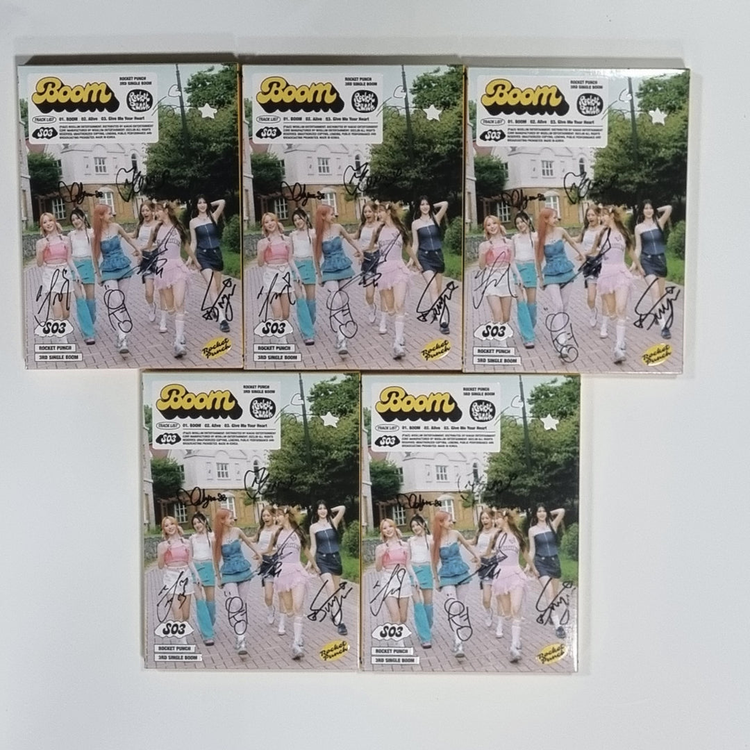 Rocket Punch 'Boom' - Hand Autographed(Signed) Promo Album [23.09.19] - HALLYUSUPERSTORE