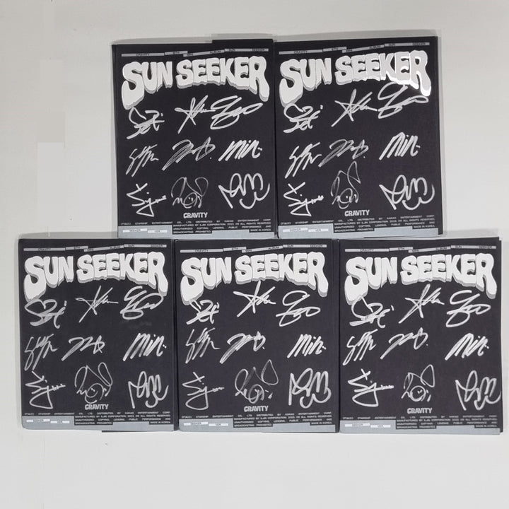 CRAVITY "SUN SEEKER" - Hand Autographed(Signed) Promo Album [23.09.19] - HALLYUSUPERSTORE