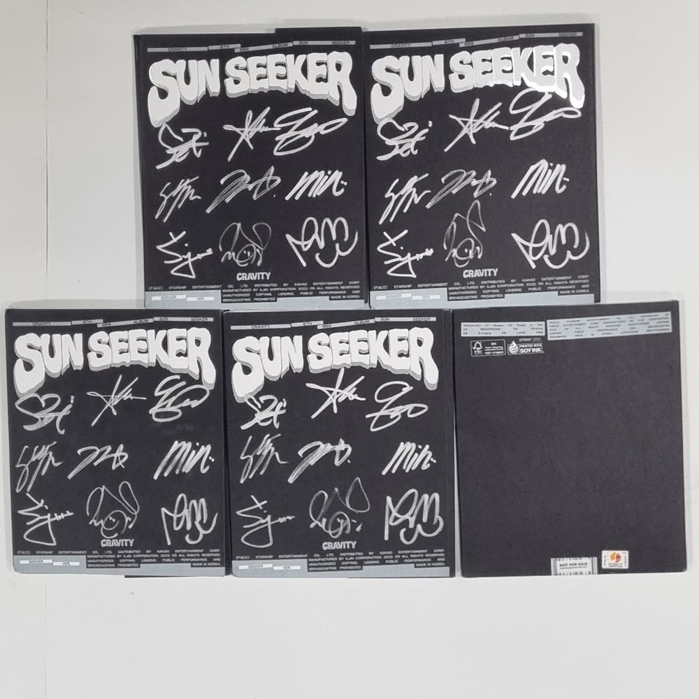 CRAVITY "SUN SEEKER" - Hand Autographed(Signed) Promo Album [23.09.19] - HALLYUSUPERSTORE