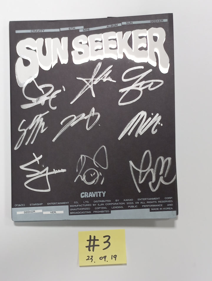 CRAVITY "SUN SEEKER" - Hand Autographed(Signed) Promo Album [23.09.19] - HALLYUSUPERSTORE