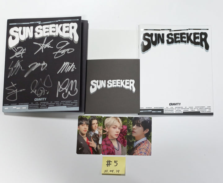 CRAVITY "SUN SEEKER" - Hand Autographed(Signed) Promo Album [23.09.19] - HALLYUSUPERSTORE
