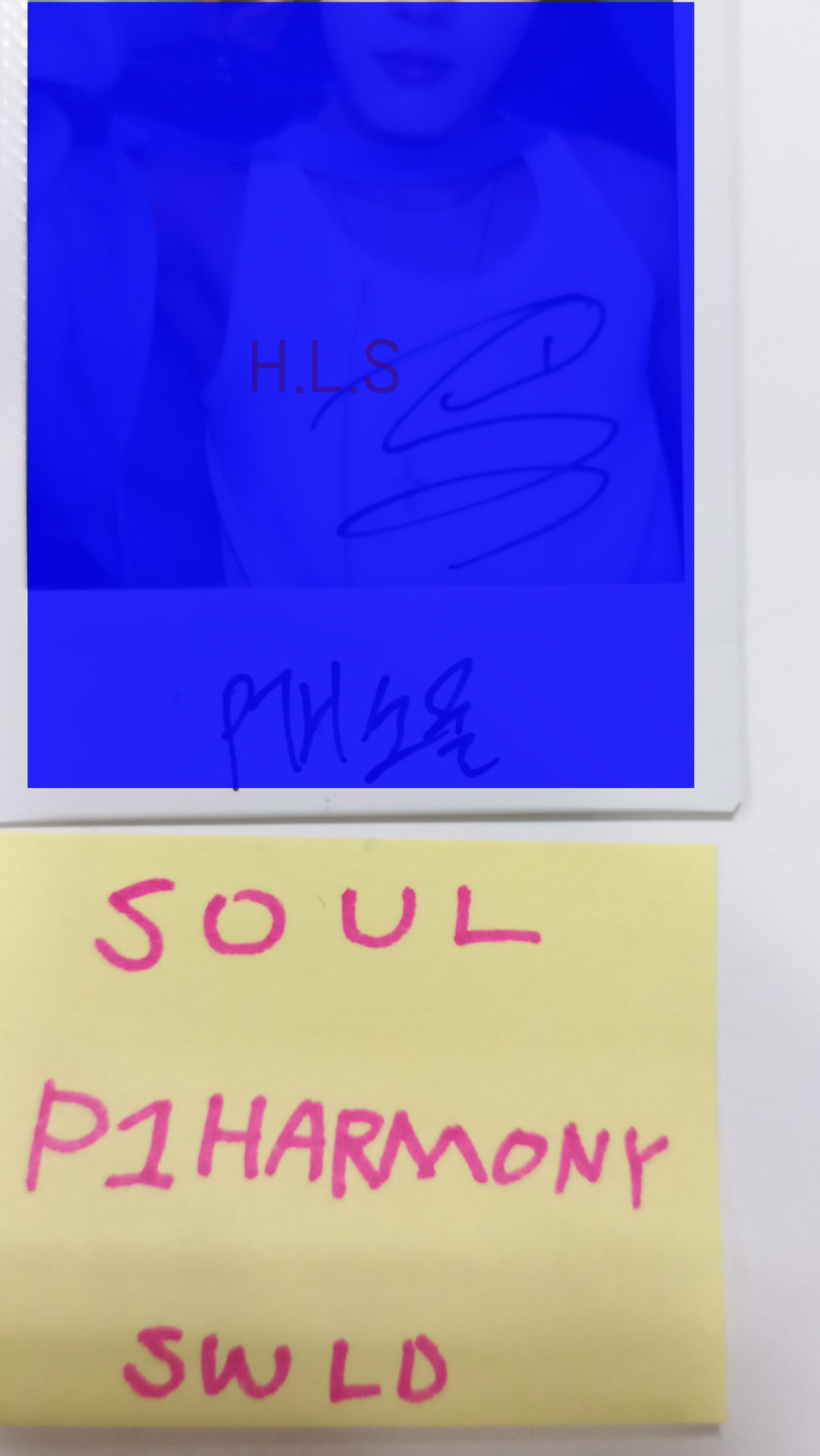SOUL (Of P1Harmony) 'HARMONY : ALL IN' - Hand Autographed(Signed) Polaroid [23.09.20] - HALLYUSUPERSTORE