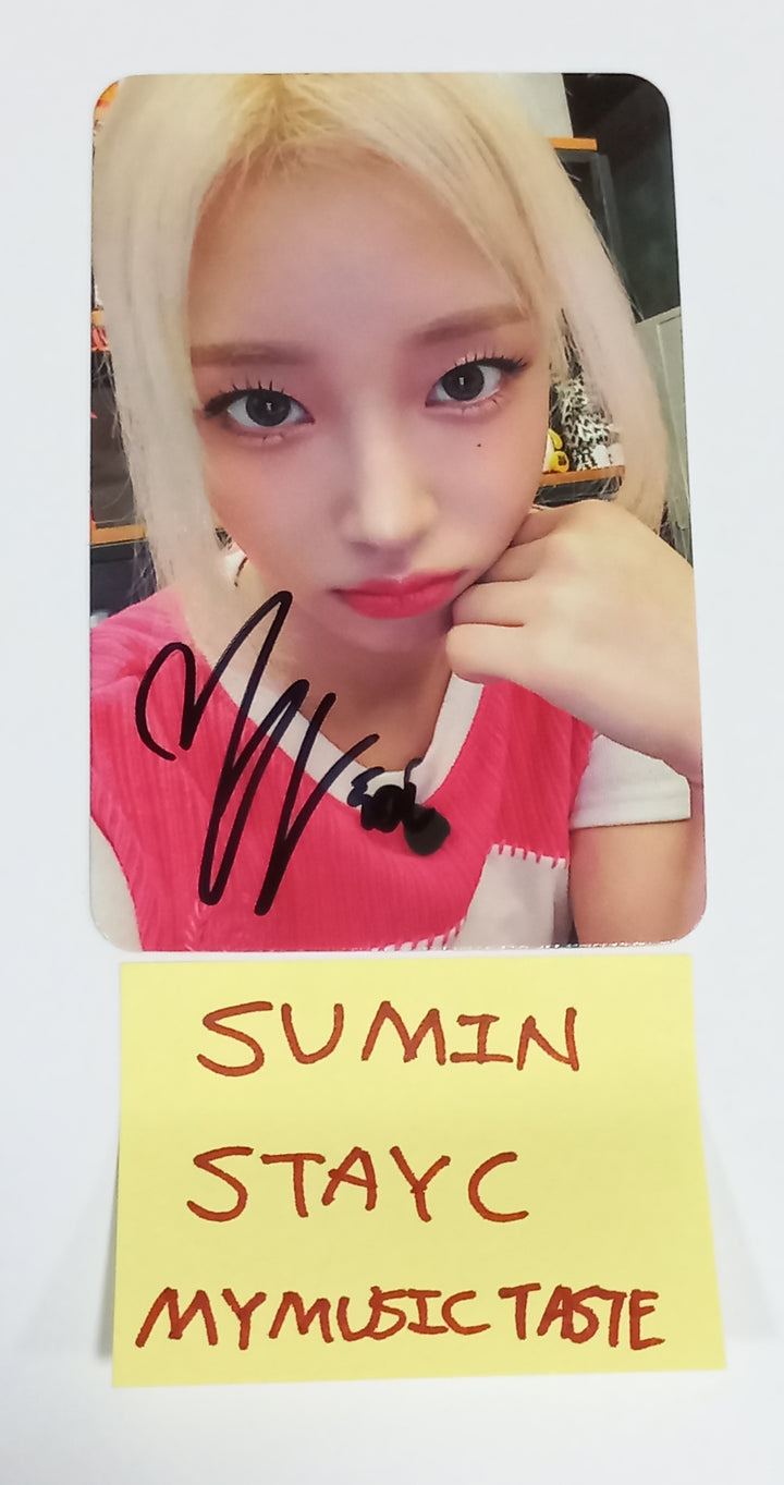 Sumin (Of STAYC) "TEENFRESH" - Hand Autographed(Signed) Photocard[23.09.21] - HALLYUSUPERSTORE