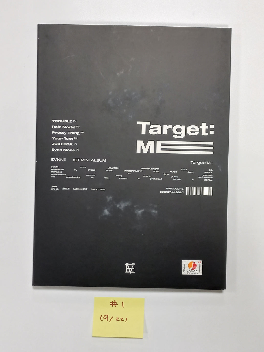 EVNNE "Target: ME" - Hand Autographed(Signed) Promo Album [23.09.22] - HALLYUSUPERSTORE