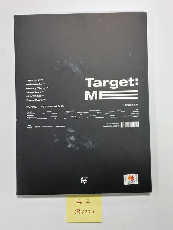 EVNNE "Target: ME" - Hand Autographed(Signed) Promo Album [23.09.22] - HALLYUSUPERSTORE