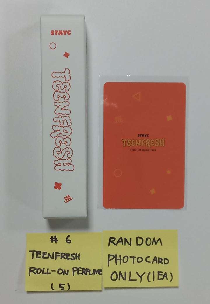 STAYC "TEENFRESH" 1st World Tour - Official MD [Photo Slogan, ID Photo Holder Set, Mini Poster Set, Teenefresh Perfume, Binder Book, T-shirt, Jacket, Pouch,  Keyring] [23.09.23] - HALLYUSUPERSTORE