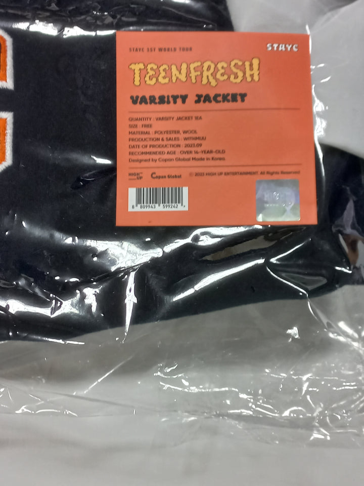 STAYC "TEENFRESH" 1st World Tour - Official MD [Photo Slogan, ID Photo Holder Set, Mini Poster Set, Teenefresh Perfume, Binder Book, T-shirt, Jacket, Pouch,  Keyring] [23.09.23] - HALLYUSUPERSTORE