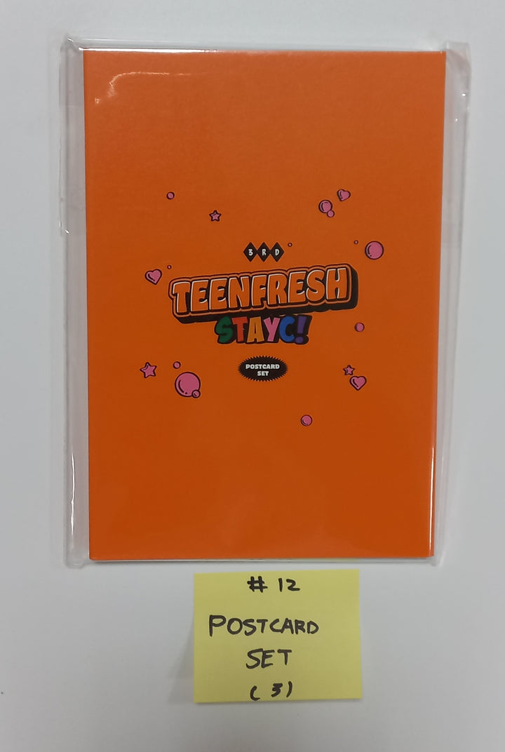 STAYC "TEENFRESH" 1st World Tour - Official MD [Photo Slogan, ID Photo Holder Set, Mini Poster Set, Teenefresh Perfume, Binder Book, T-shirt, Jacket, Pouch,  Keyring] [23.09.23] - HALLYUSUPERSTORE