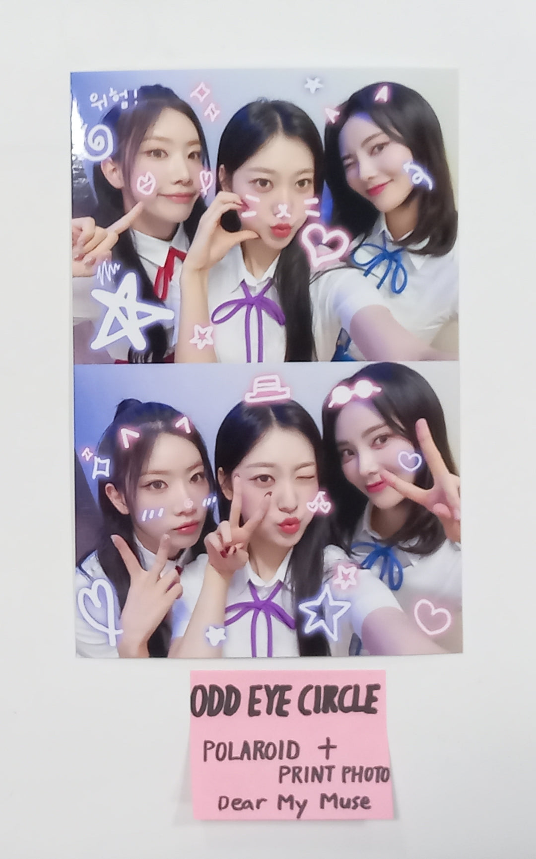ODD EYE CIRCLE "Version Up"- Hand Autographed(Signed) Polaroid + Print Photo [23.09.25] - HALLYUSUPERSTORE