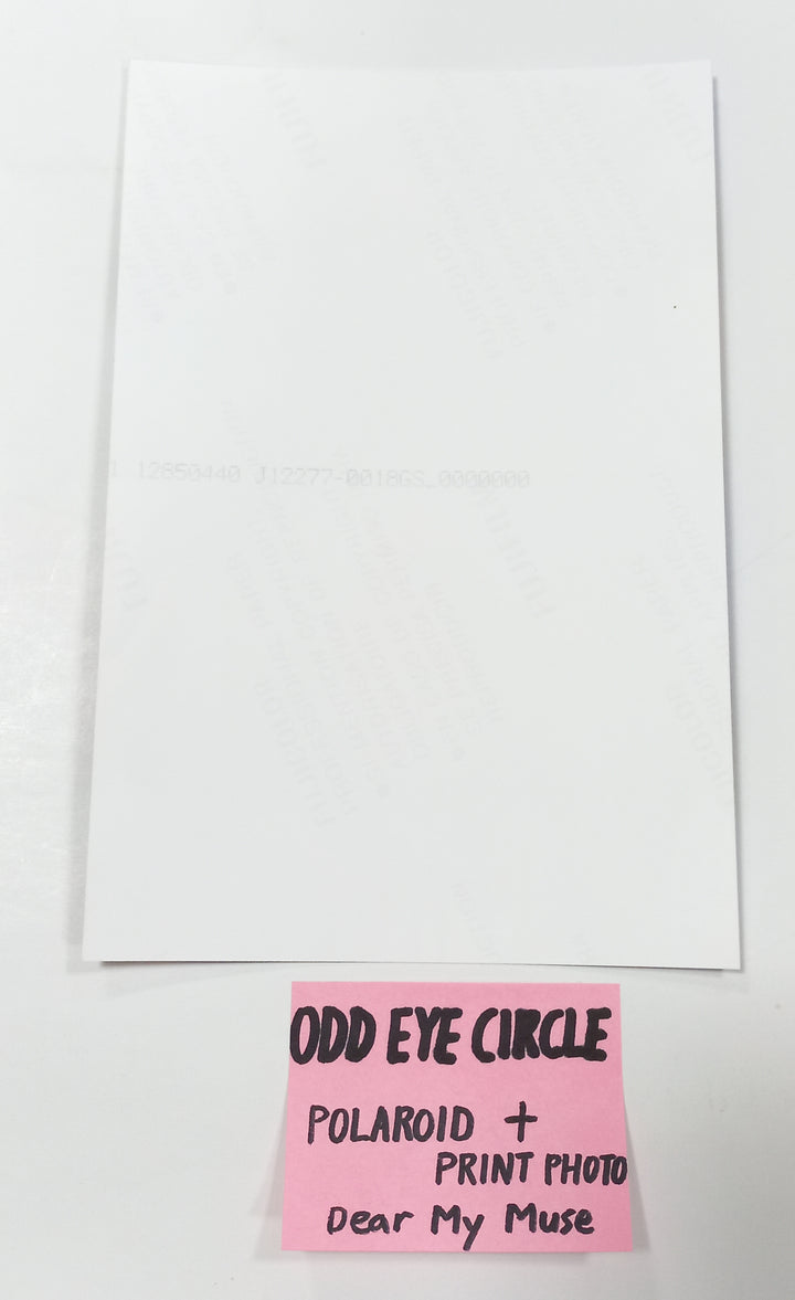 ODD EYE CIRCLE "Version Up"- Hand Autographed(Signed) Polaroid + Print Photo [23.09.25] - HALLYUSUPERSTORE