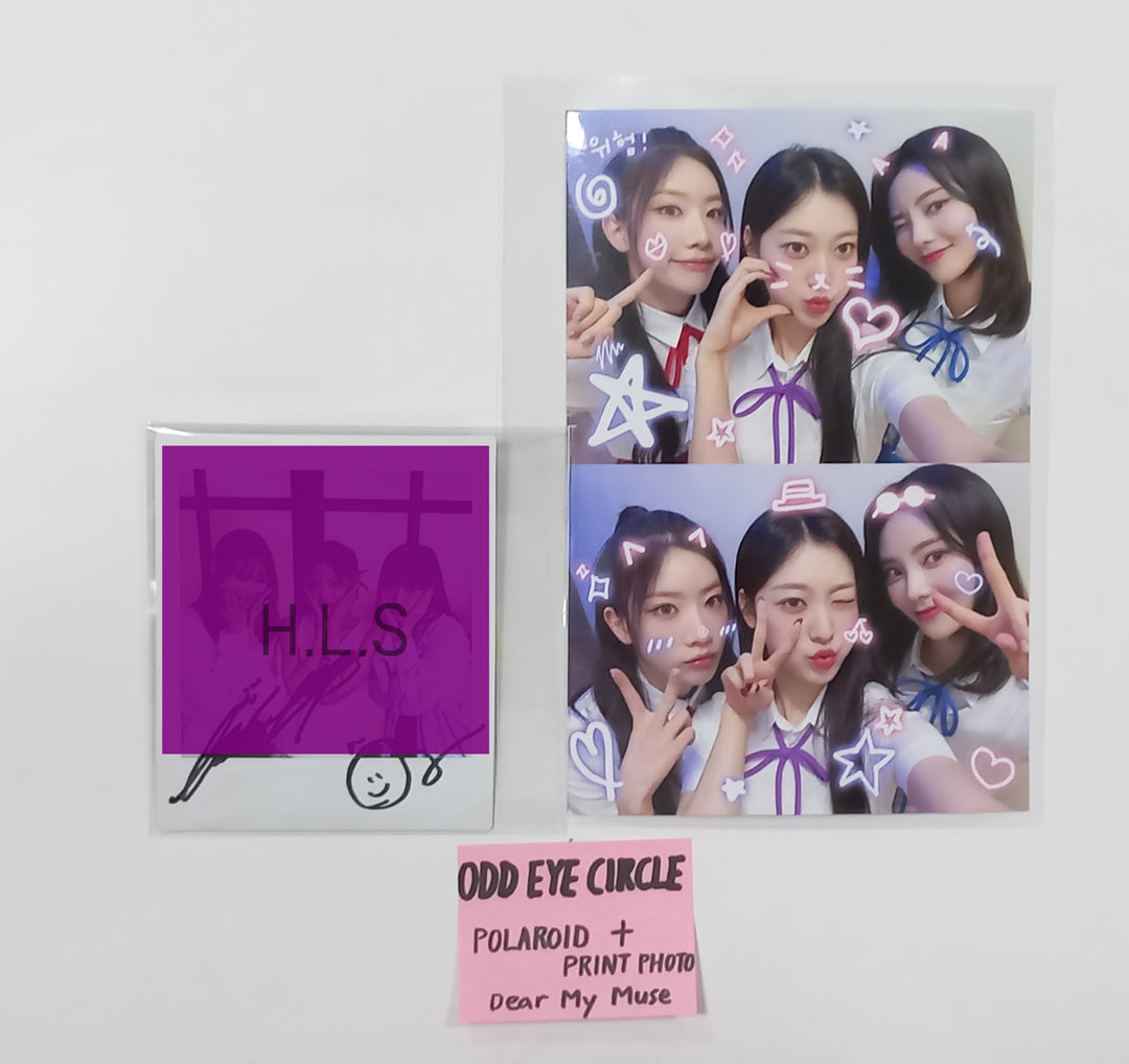 ODD EYE CIRCLE "Version Up"- Hand Autographed(Signed) Polaroid + Print Photo [23.09.25] - HALLYUSUPERSTORE