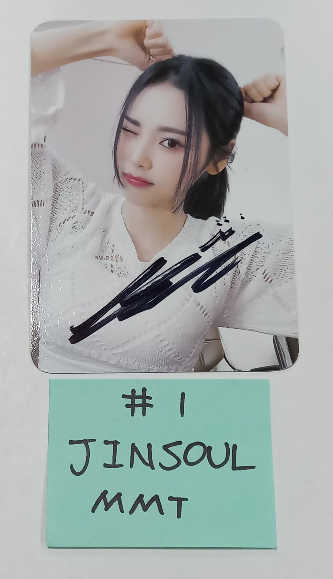 Junsoul (Of ODD EYE CIRCLE) "Version Up"- Hand Autographed(Signed) Mini Postcard [23.09.26] - HALLYUSUPERSTORE