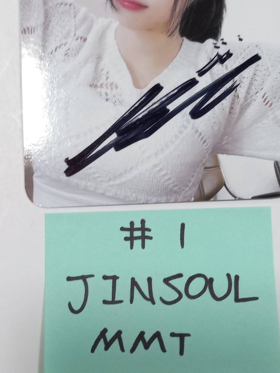Junsoul (Of ODD EYE CIRCLE) "Version Up"- Hand Autographed(Signed) Mini Postcard [23.09.26] - HALLYUSUPERSTORE