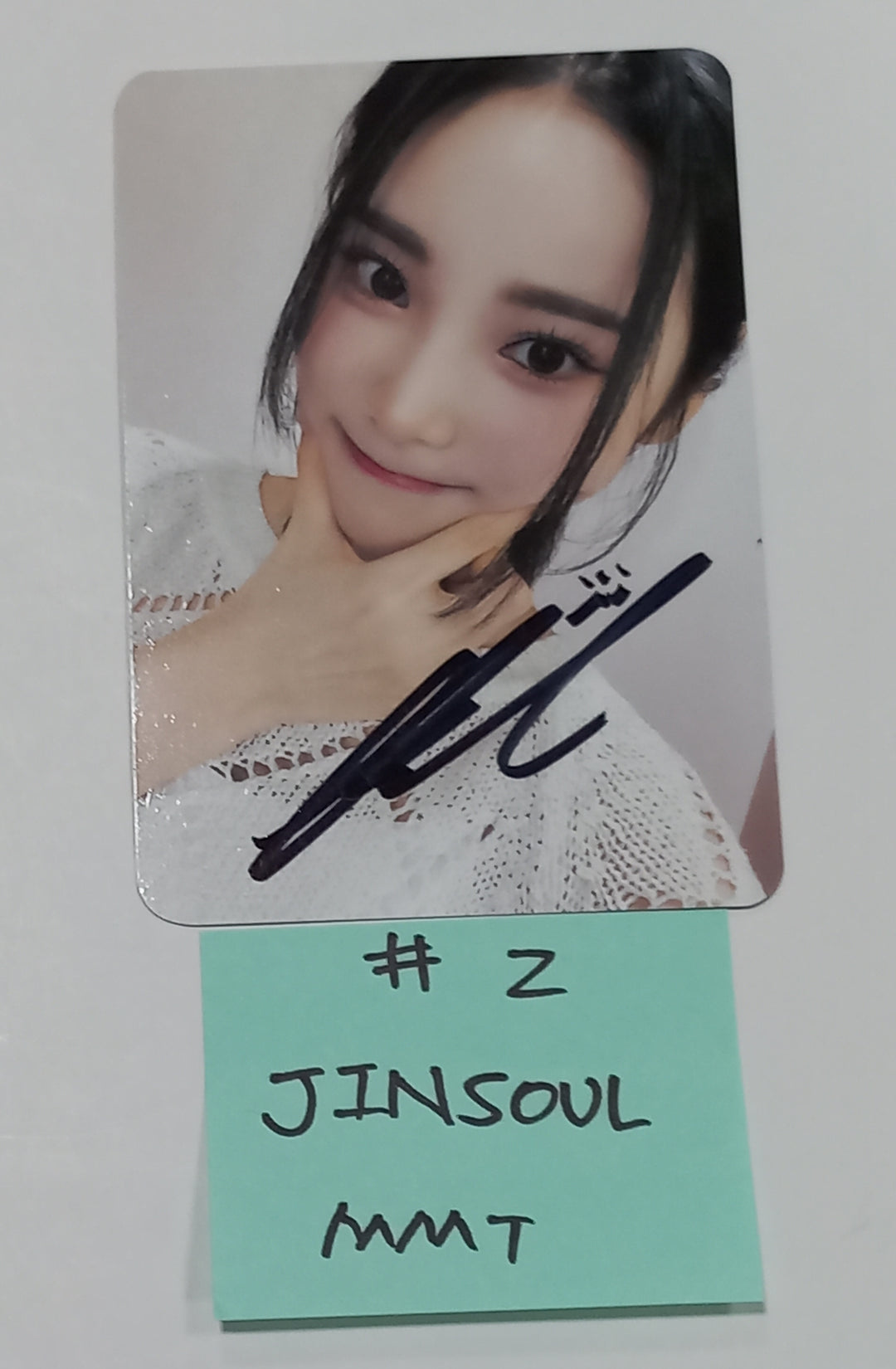 Junsoul (Of ODD EYE CIRCLE) "Version Up"- Hand Autographed(Signed) Mini Postcard [23.09.26] - HALLYUSUPERSTORE