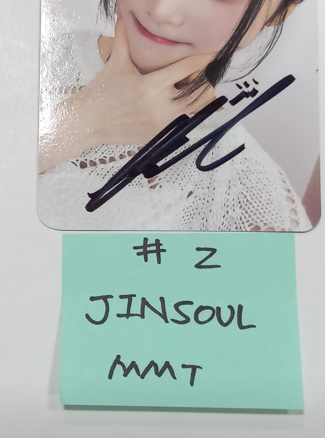Junsoul (Of ODD EYE CIRCLE) "Version Up"- Hand Autographed(Signed) Mini Postcard [23.09.26] - HALLYUSUPERSTORE