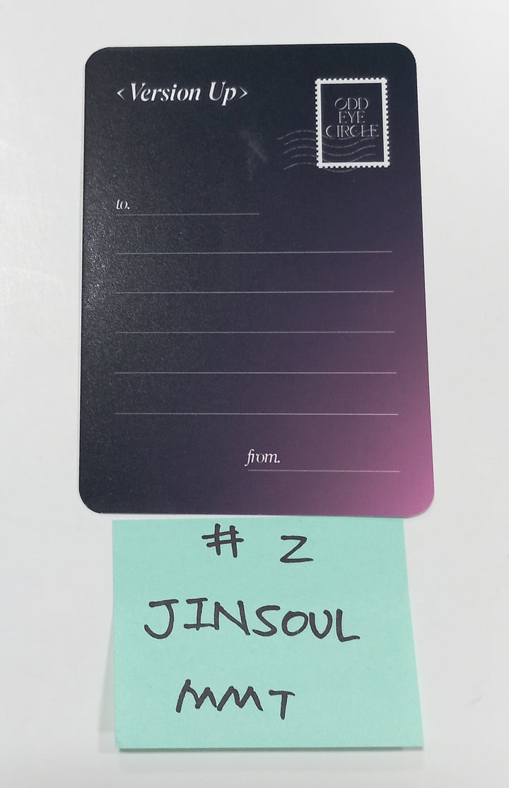 Junsoul (Of ODD EYE CIRCLE) "Version Up"- Hand Autographed(Signed) Mini Postcard [23.09.26] - HALLYUSUPERSTORE