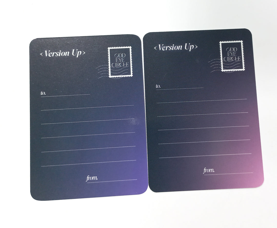 Junsoul (Of ODD EYE CIRCLE) "Version Up"- Hand Autographed(Signed) Mini Postcard [23.09.26] - HALLYUSUPERSTORE