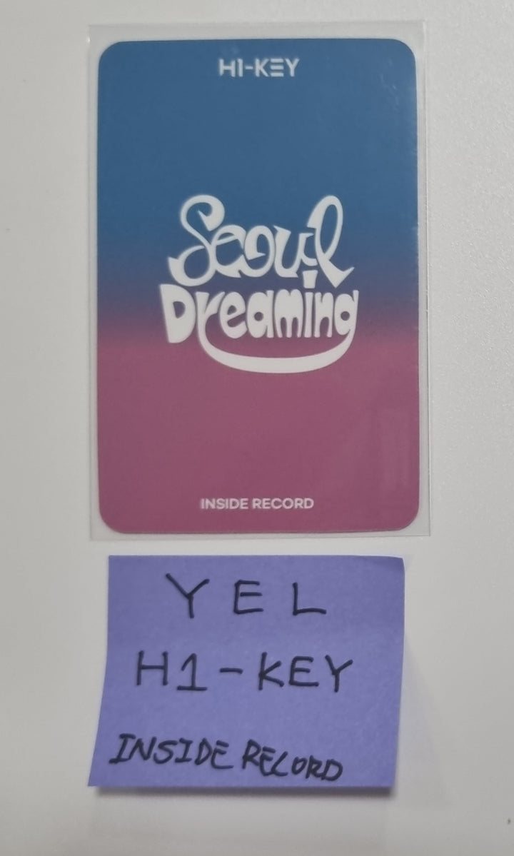 YEL (Of H1-KEY) "Seoul Dreaming" - Hand Autographed(Signed) Photocard [23.09.27] - HALLYUSUPERSTORE