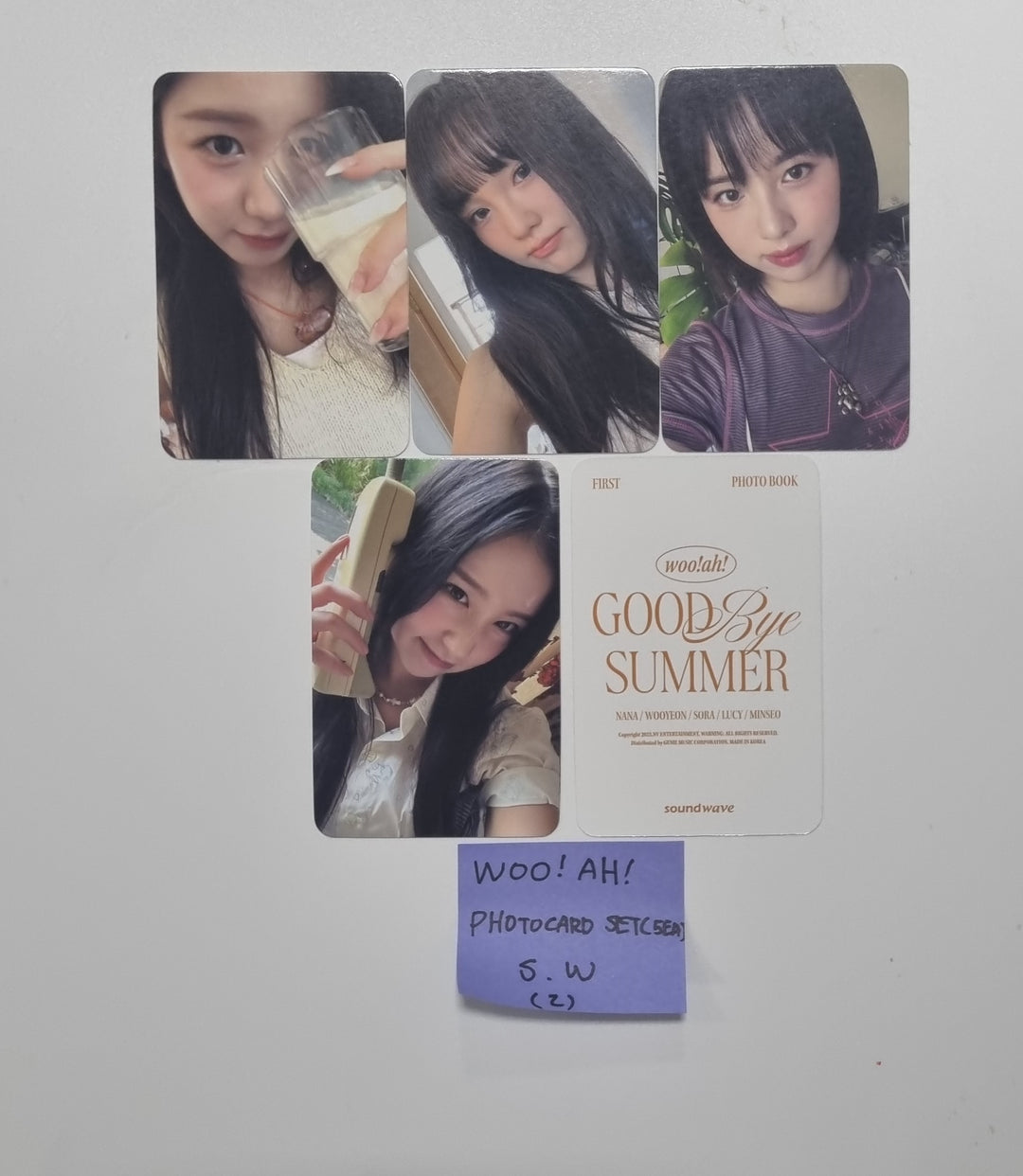 woo!ah! "GOODBYE SUMMER" Photobook - Soundwave Pre-Order Benefit Photocards Set (5EA) [23.09.27] - HALLYUSUPERSTORE