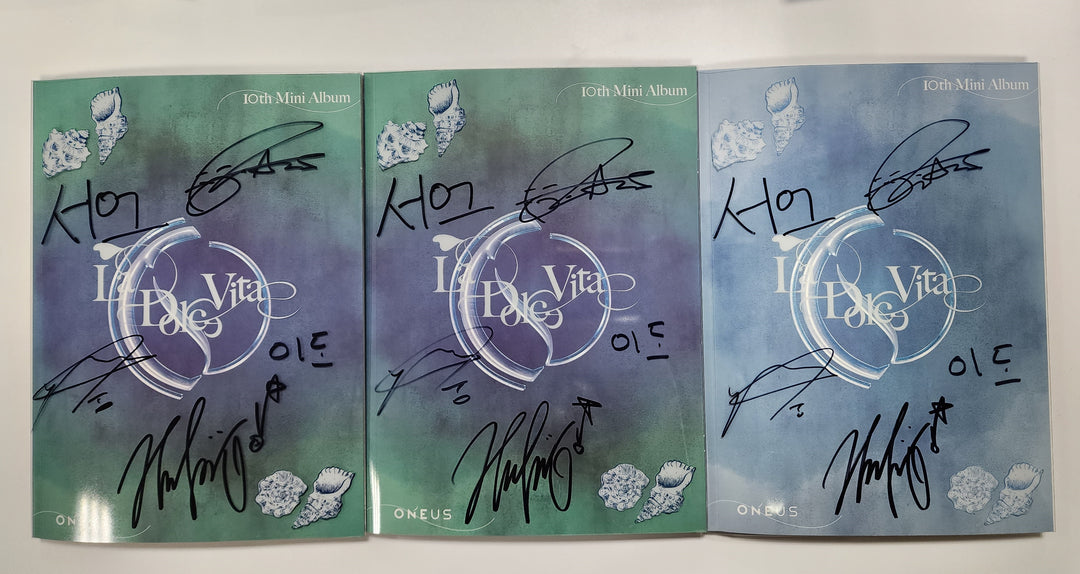 ONEUS "La Dolce Vita" - Hand Autographed(Signed) Promo Album [23.09.27] - HALLYUSUPERSTORE
