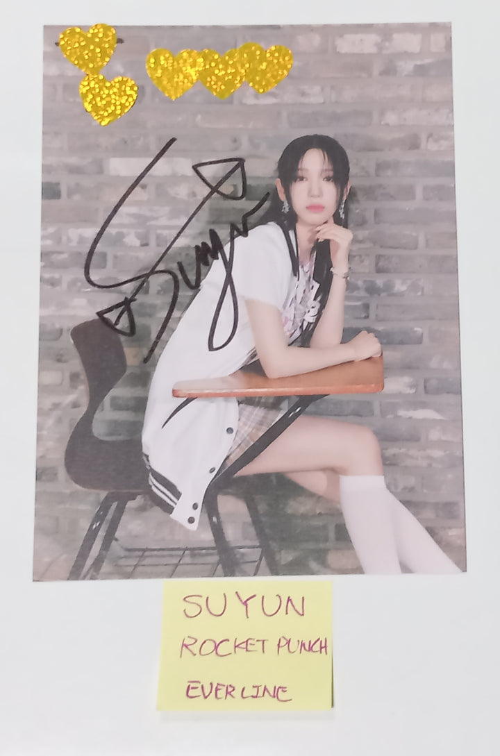 SUYUN (Of Rocket Punch) "BOOM" - Hand Autographed(Signed) Album Photo Postcard [23.10.05] - HALLYUSUPERSTORE