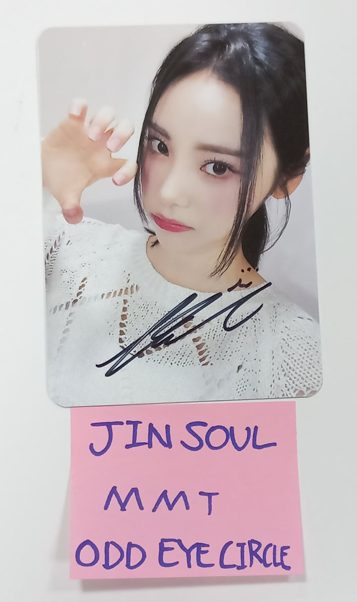 Jinsoul (Of ODD EYE CIRCLE) "Version Up"- Hand Autographed(Signed) Mini Postcard [23.10.10] - HALLYUSUPERSTORE