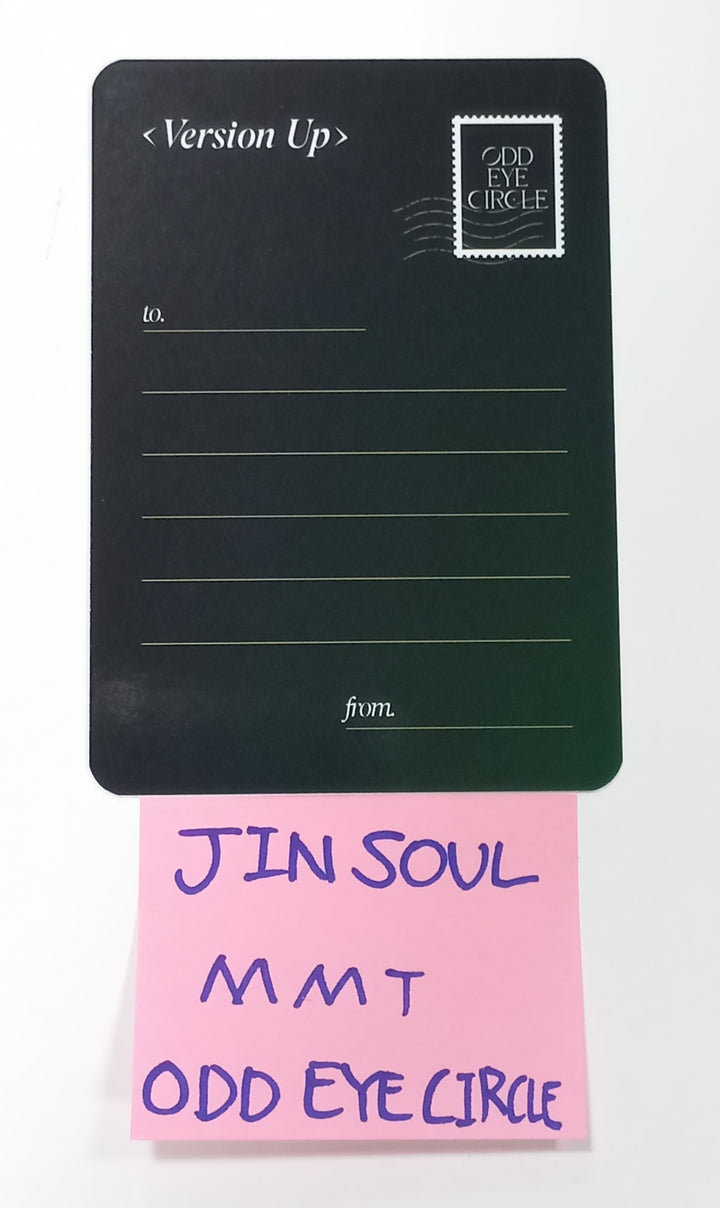 Jinsoul (Of ODD EYE CIRCLE) "Version Up"- Hand Autographed(Signed) Mini Postcard [23.10.10] - HALLYUSUPERSTORE