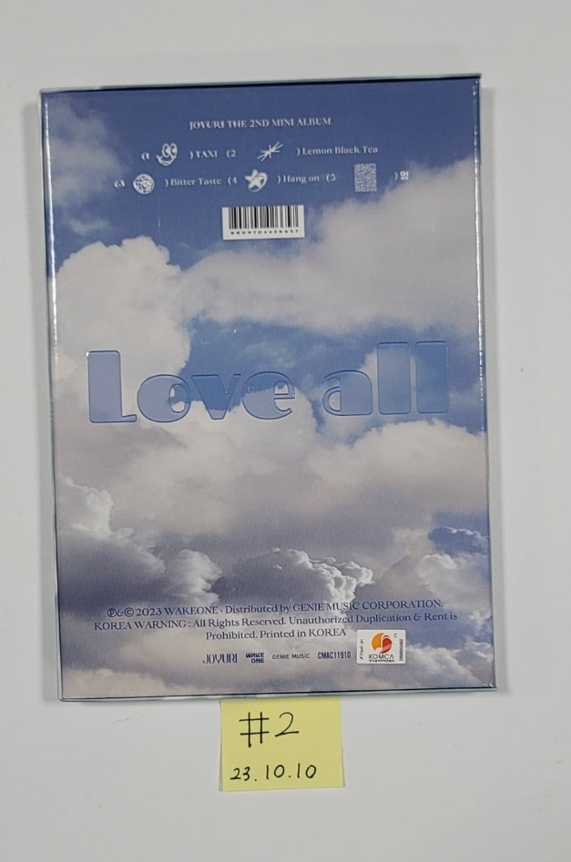 JO YURI "Love All" - Hand Autographed(Signed) Album [23.10.10] - HALLYUSUPERSTORE