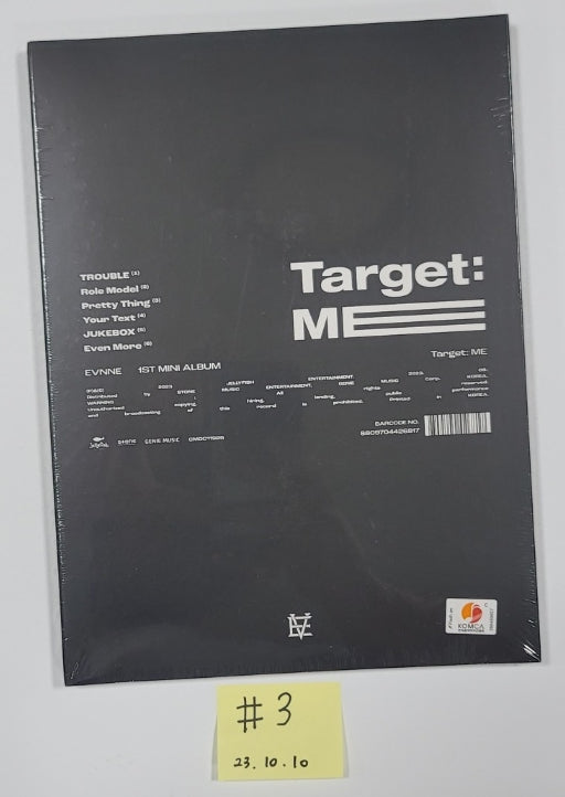 EVNNE "Target: ME" - Hand Autographed(Signed) Album [23.10.10] - HALLYUSUPERSTORE