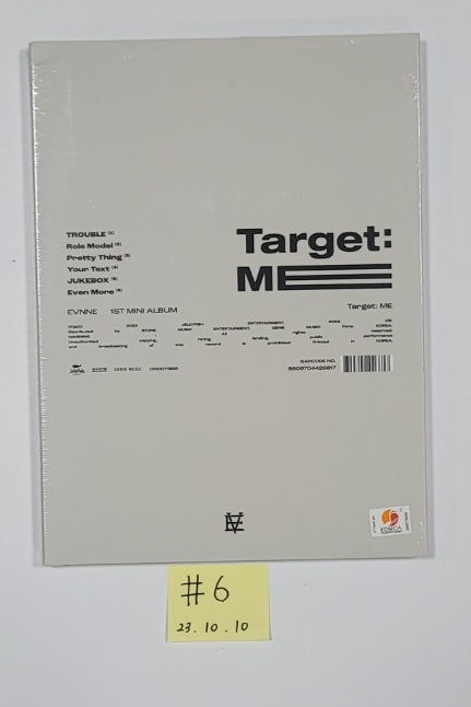 EVNNE "Target: ME" - Hand Autographed(Signed) Album [23.10.10] - HALLYUSUPERSTORE