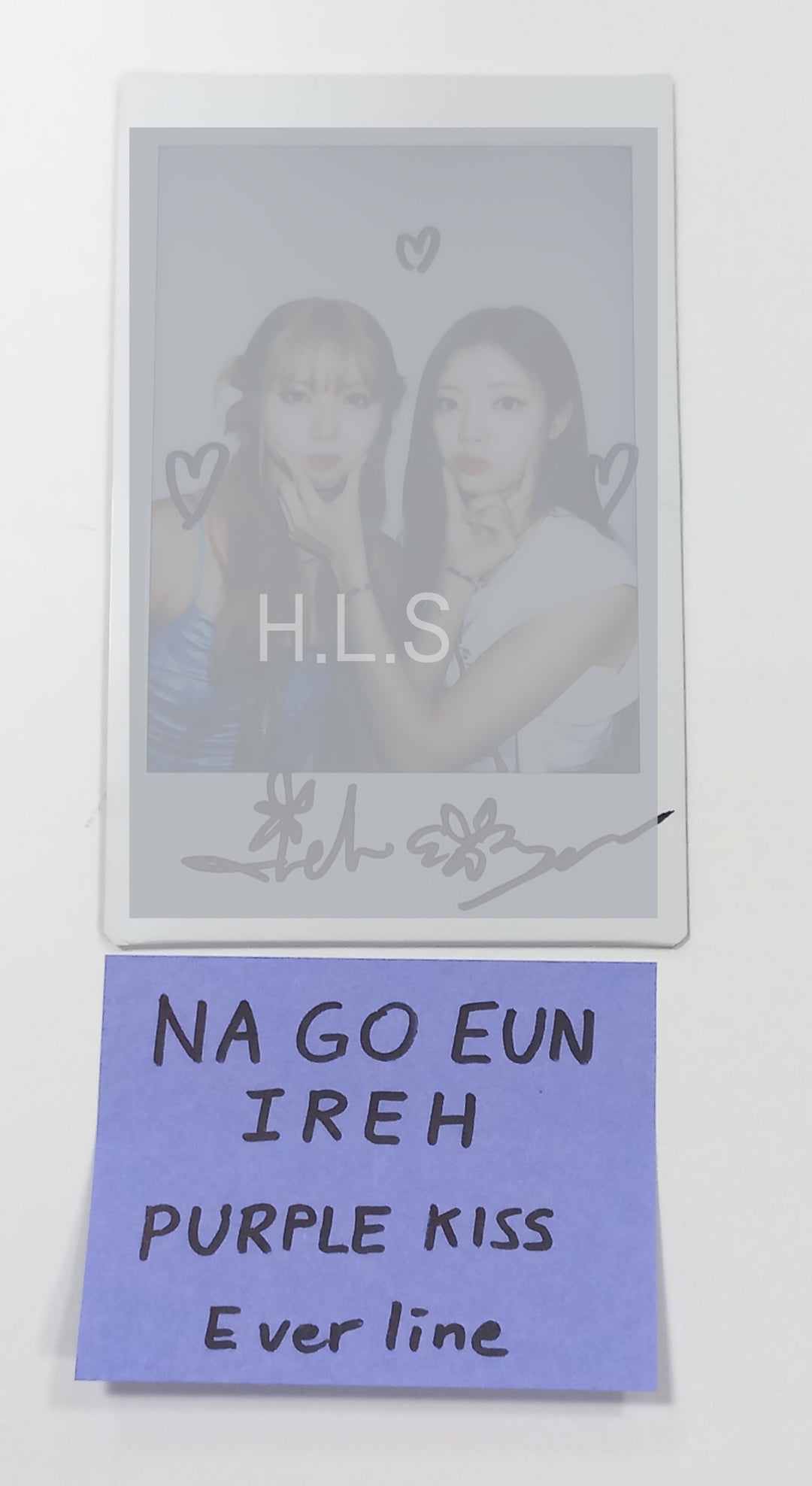 Nagoeun & Ireh (Of Purple Kiss) "FESTA" – Hand Autographed(Signed) Polaroid [23.10.11] - HALLYUSUPERSTORE