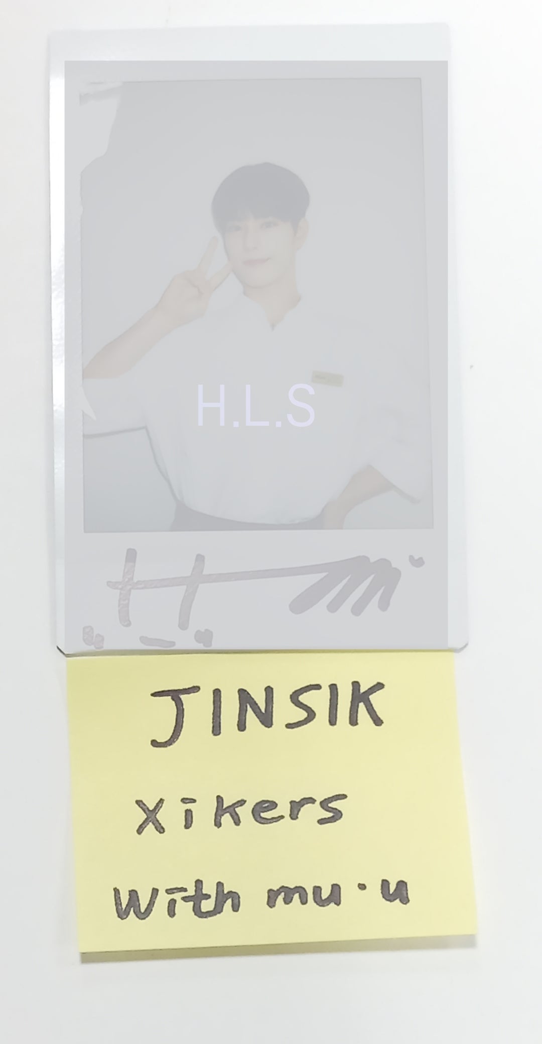 Jinsik (Of Xikers) "HOUSE OF TRICKY : How to Play" - Hand Autographed(Signed) Polaroid [23.10.12] - HALLYUSUPERSTORE
