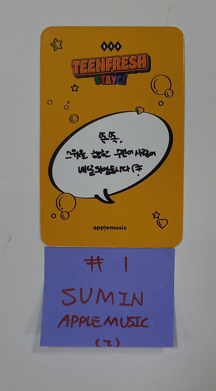 STAYC "TEENFRESH" - Apple Music Fansign Event Photocard Round 2 [23.10.13] - HALLYUSUPERSTORE