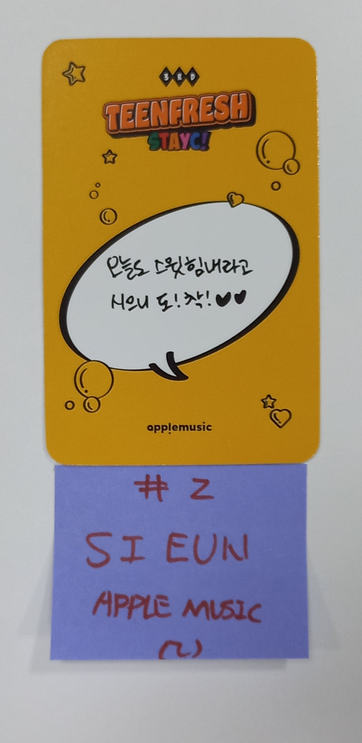 STAYC "TEENFRESH" - Apple Music Fansign Event Photocard Round 2 [23.10.13] - HALLYUSUPERSTORE
