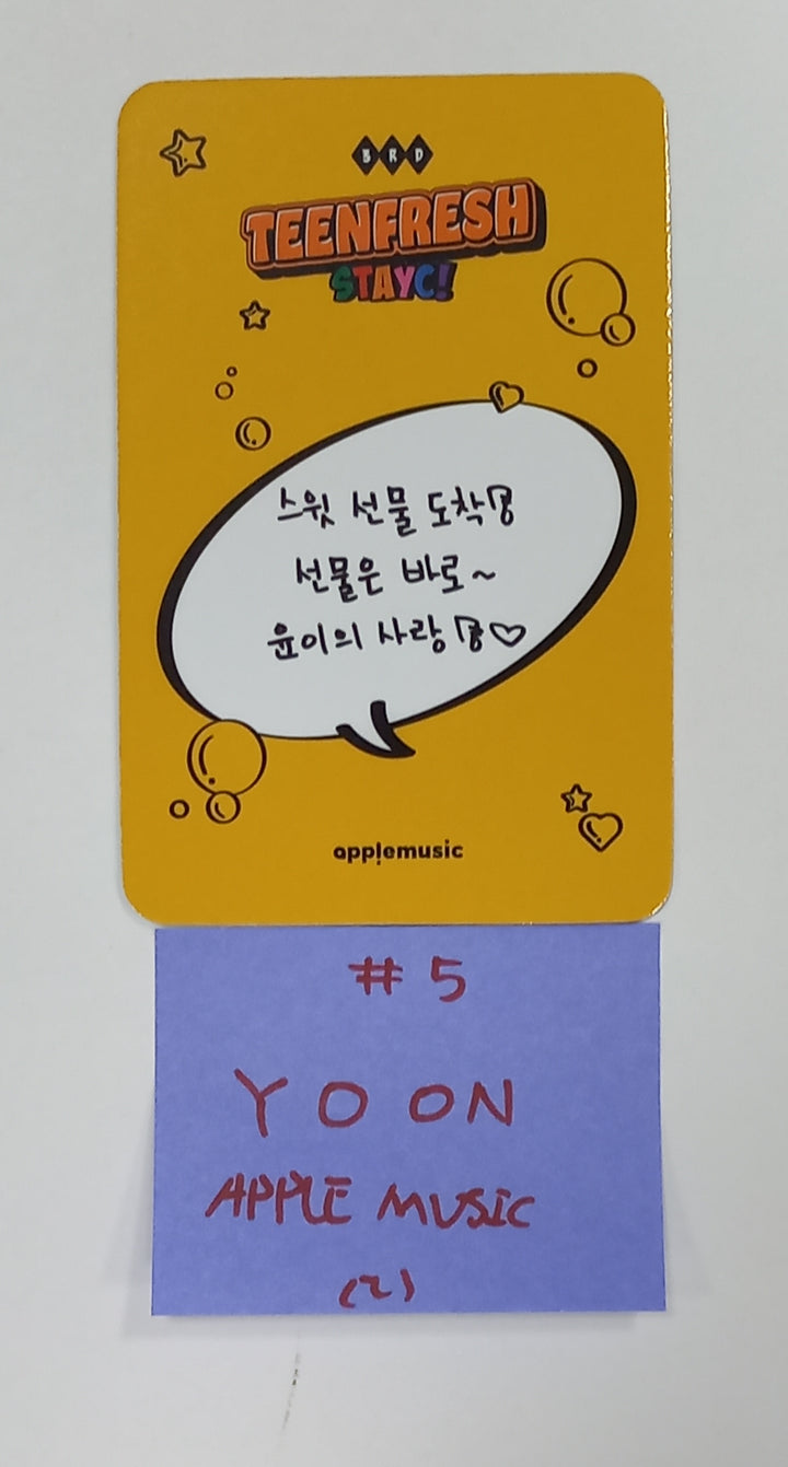 STAYC "TEENFRESH" - Apple Music Fansign Event Photocard Round 2 [23.10.13] - HALLYUSUPERSTORE