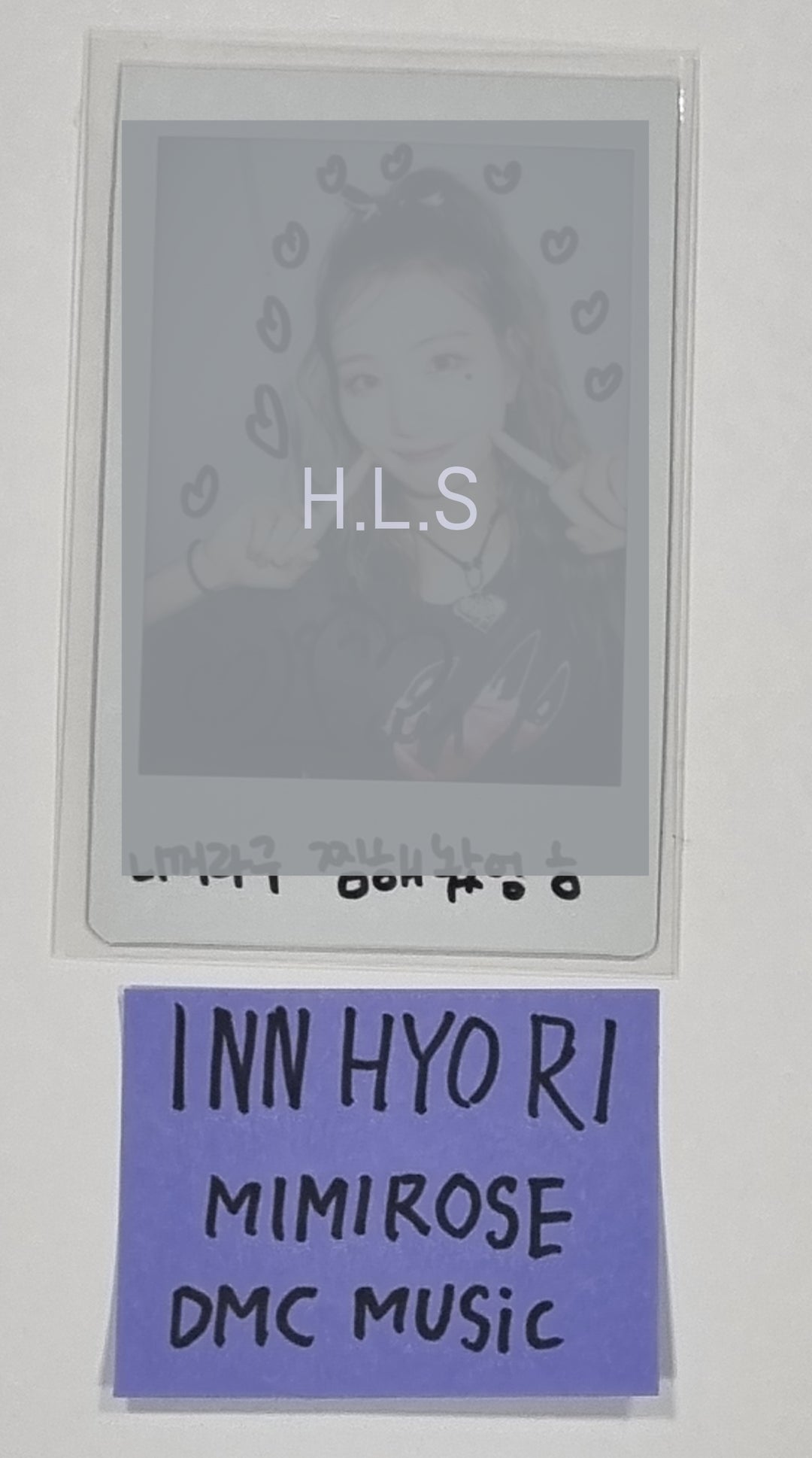 INN HYORI (Of Mimiirose) "LIVE" - Hand Autographed(Signed) Polaroid [23.10.13] - HALLYUSUPERSTORE