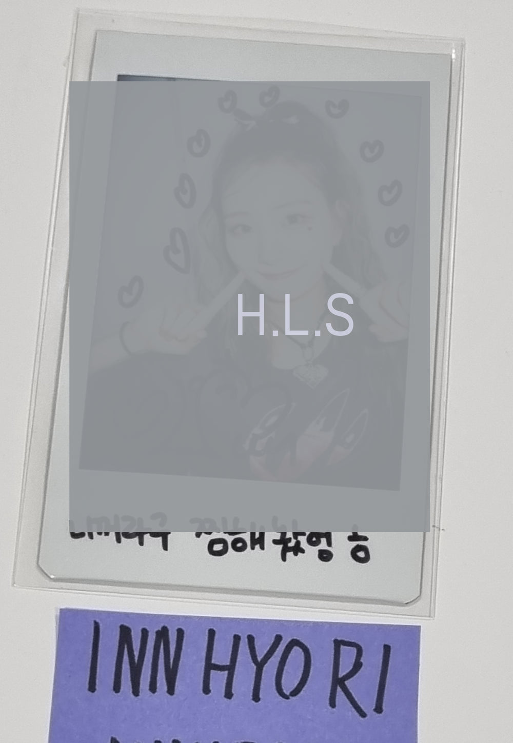INN HYORI (Of Mimiirose) "LIVE" - Hand Autographed(Signed) Polaroid [23.10.13] - HALLYUSUPERSTORE