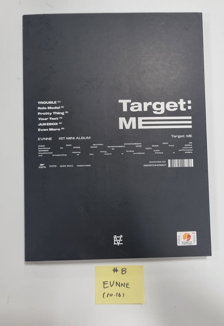 EPEX "Can We Surrender?", EVNNE "Target: ME", TEMPEST "폭풍 속으로", ONF "ONF" -  Hand Autographed(Signed) Promo Album [23.10.16] - HALLYUSUPERSTORE