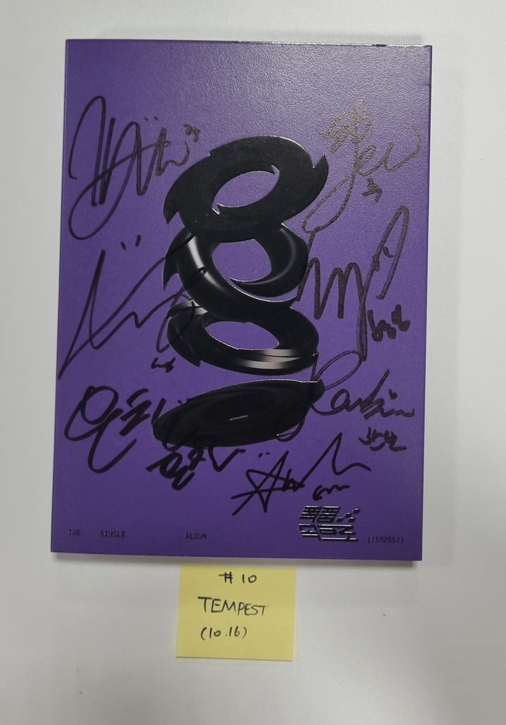 EPEX "Can We Surrender?", EVNNE "Target: ME", TEMPEST "폭풍 속으로", ONF "ONF" -  Hand Autographed(Signed) Promo Album [23.10.16] - HALLYUSUPERSTORE