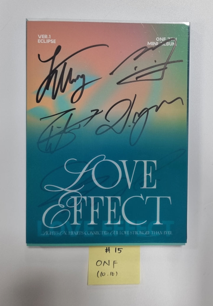 EPEX "Can We Surrender?", EVNNE "Target: ME", TEMPEST "폭풍 속으로", ONF "ONF" -  Hand Autographed(Signed) Promo Album [23.10.16] - HALLYUSUPERSTORE