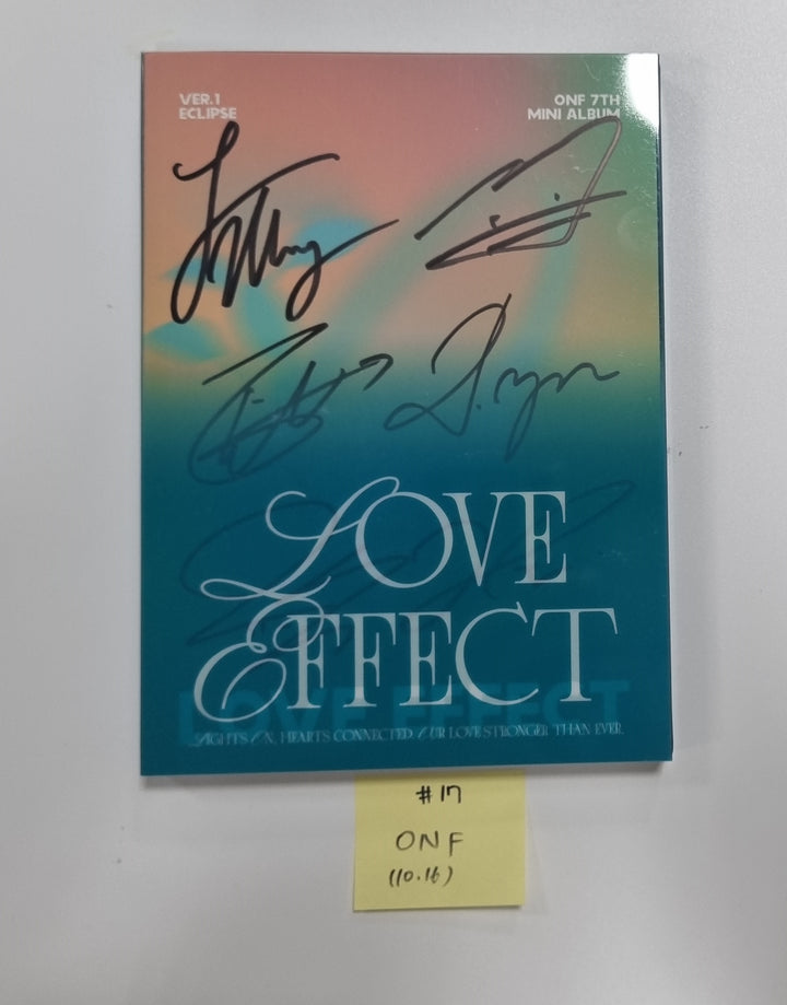 EPEX "Can We Surrender?", EVNNE "Target: ME", TEMPEST "폭풍 속으로", ONF "ONF" -  Hand Autographed(Signed) Promo Album [23.10.16] - HALLYUSUPERSTORE