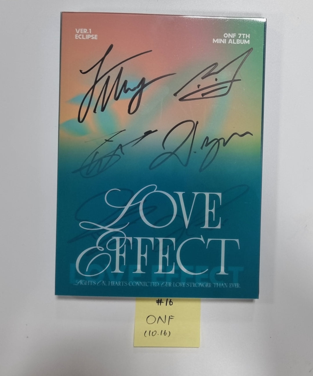 EPEX "Can We Surrender?", EVNNE "Target: ME", TEMPEST "폭풍 속으로", ONF "ONF" -  Hand Autographed(Signed) Promo Album [23.10.16] - HALLYUSUPERSTORE