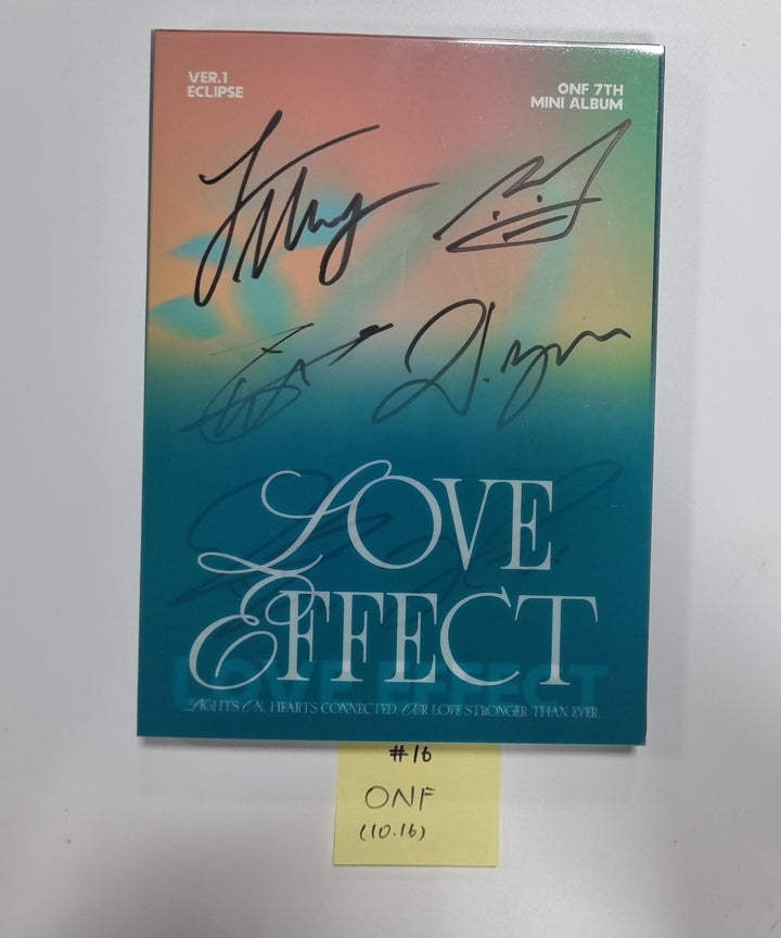 EPEX "Can We Surrender?", EVNNE "Target: ME", TEMPEST "폭풍 속으로", ONF "ONF" -  Hand Autographed(Signed) Promo Album [23.10.16] - HALLYUSUPERSTORE