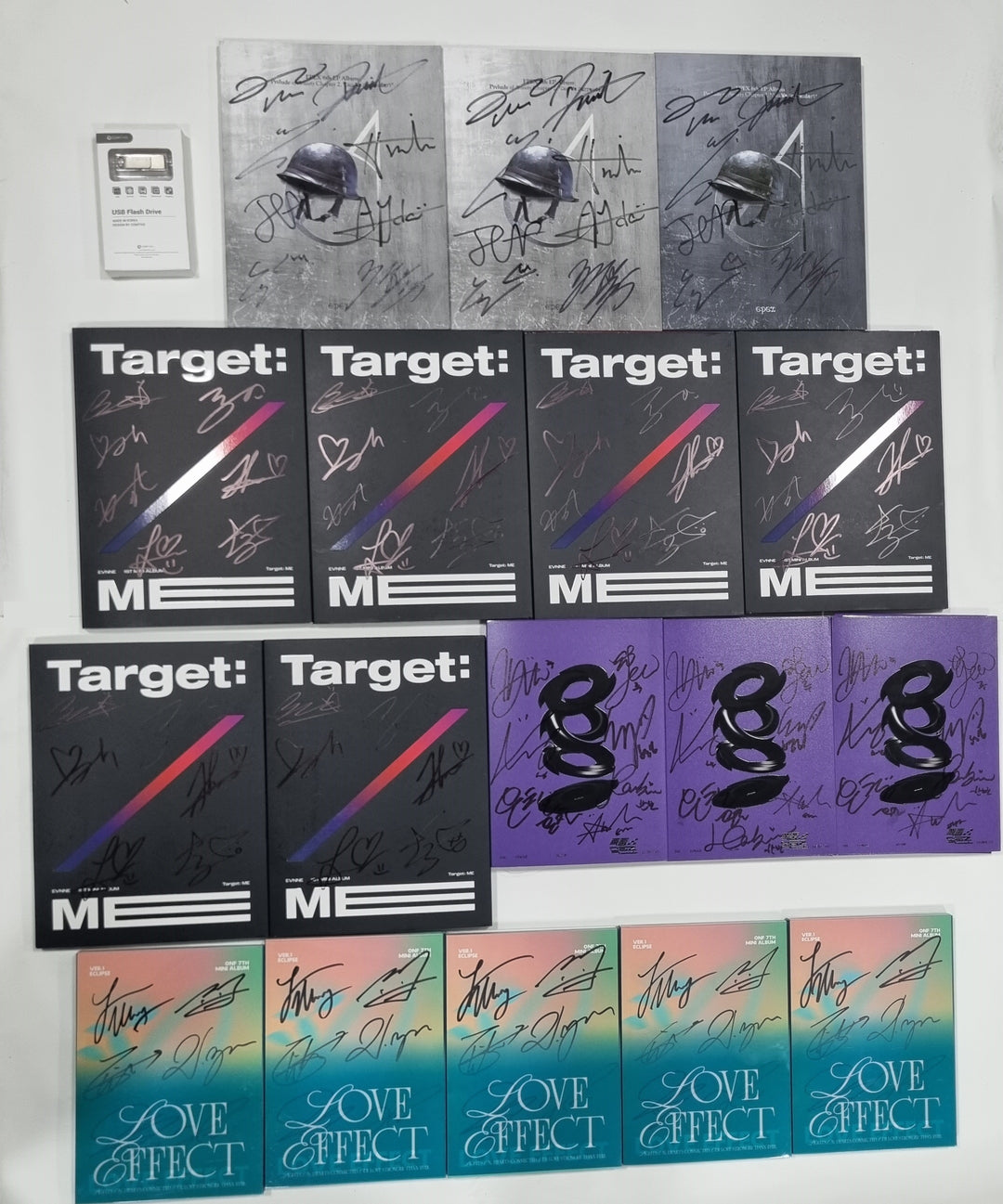 EPEX "Can We Surrender?", EVNNE "Target: ME", TEMPEST "폭풍 속으로", ONF "ONF" -  Hand Autographed(Signed) Promo Album [23.10.16] - HALLYUSUPERSTORE