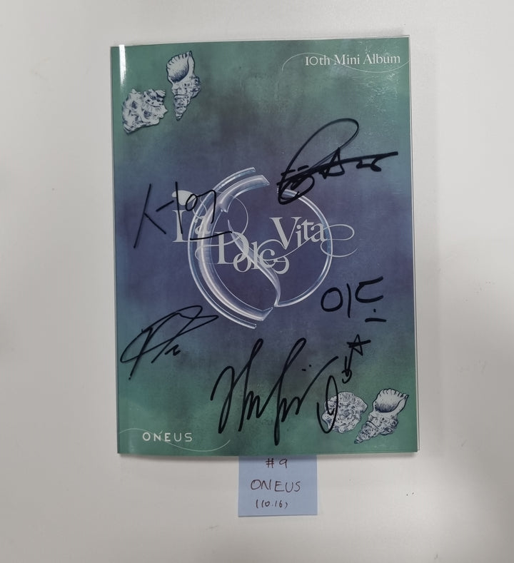 ZEROBASEONE "ZEROBASEONE", TXT "FREEFALL", NCT 127 "Fact Check", ONEUS "La Dolce Vita" - Hand Autographed(Signed) Promo Album [23.10.16] (Restocked 10/17) - HALLYUSUPERSTORE