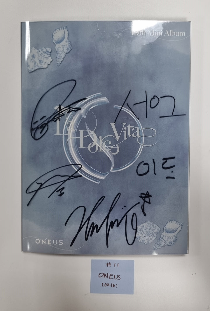 ZEROBASEONE "ZEROBASEONE", TXT "FREEFALL", NCT 127 "Fact Check", ONEUS "La Dolce Vita" - Hand Autographed(Signed) Promo Album [23.10.16] (Restocked 10/17) - HALLYUSUPERSTORE