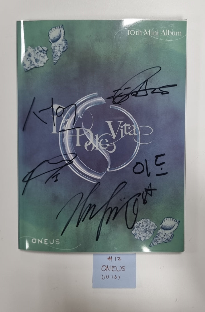 ZEROBASEONE "ZEROBASEONE", TXT "FREEFALL", NCT 127 "Fact Check", ONEUS "La Dolce Vita" - Hand Autographed(Signed) Promo Album [23.10.16] (Restocked 10/17) - HALLYUSUPERSTORE