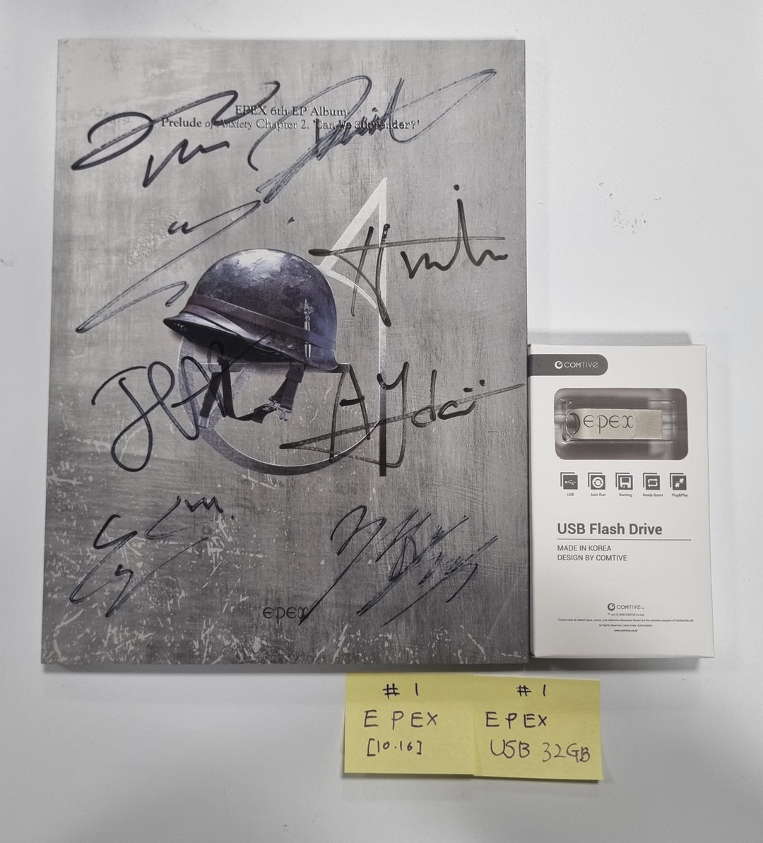 EPEX "Can We Surrender?", EVNNE "Target: ME", TEMPEST "폭풍 속으로", ONF "ONF" -  Hand Autographed(Signed) Promo Album [23.10.16] - HALLYUSUPERSTORE