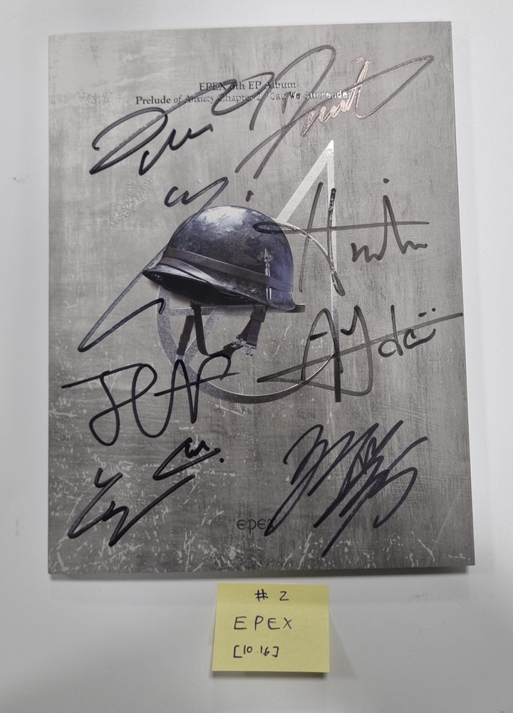 EPEX "Can We Surrender?", EVNNE "Target: ME", TEMPEST "폭풍 속으로", ONF "ONF" -  Hand Autographed(Signed) Promo Album [23.10.16] - HALLYUSUPERSTORE
